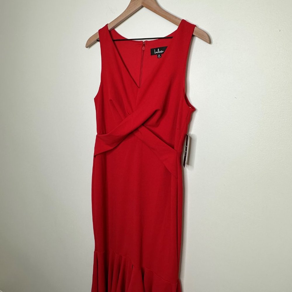 Lulu's Red Maxi Dress - Picture 4 of 8